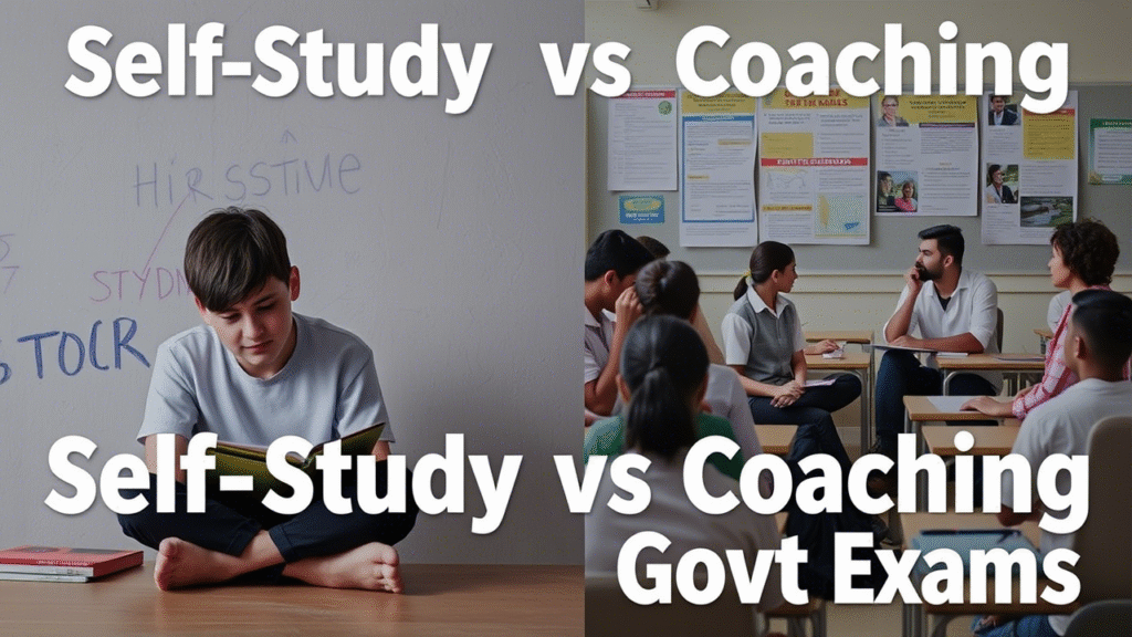 Self-Study vs Coaching for Government Exams